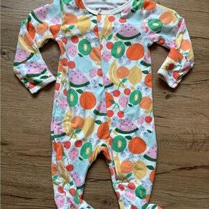 Magnetic Me Orange and Green Footies One Piece